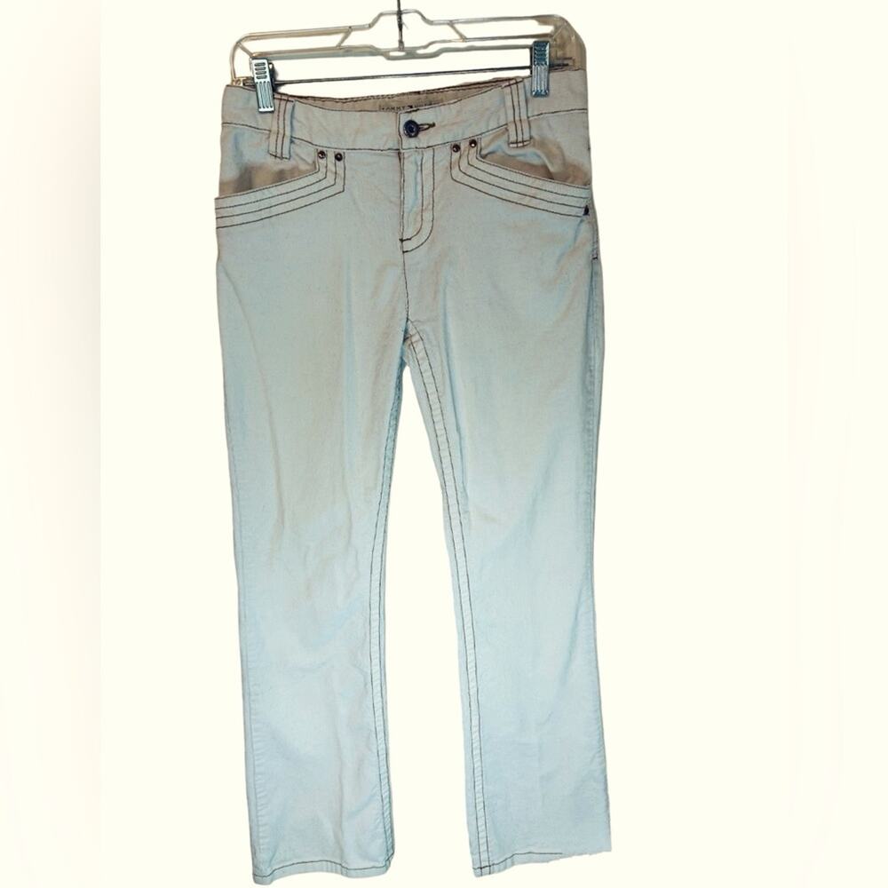 Tommy Hilfiger Vintage Y2K Hipster bootcut white corduroy pants. Size 4